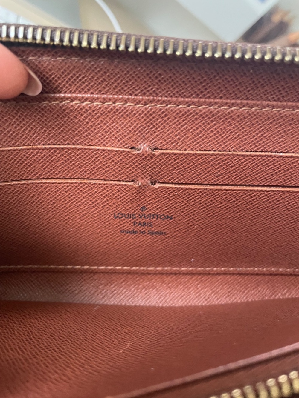 Louis Vuitton Monogram Zippy Wallet | Brown Interior - Picture 7 of 9